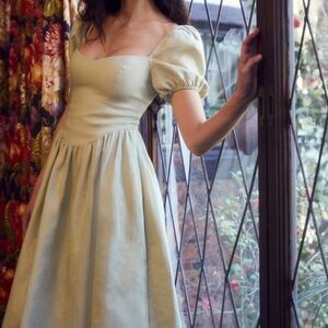 Reformation Davila Linen Dress